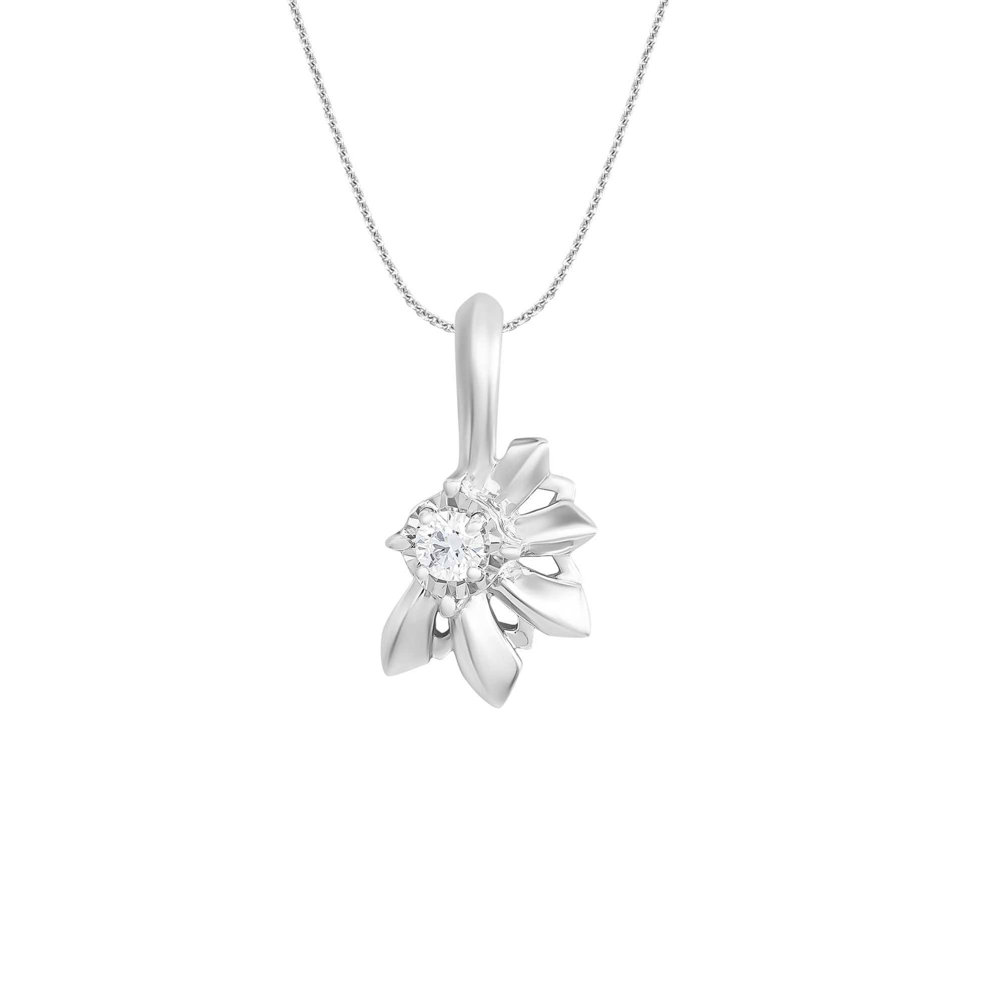 Mặt dây chuyền Vàng trắng 10K Đính đá Sapphire S029