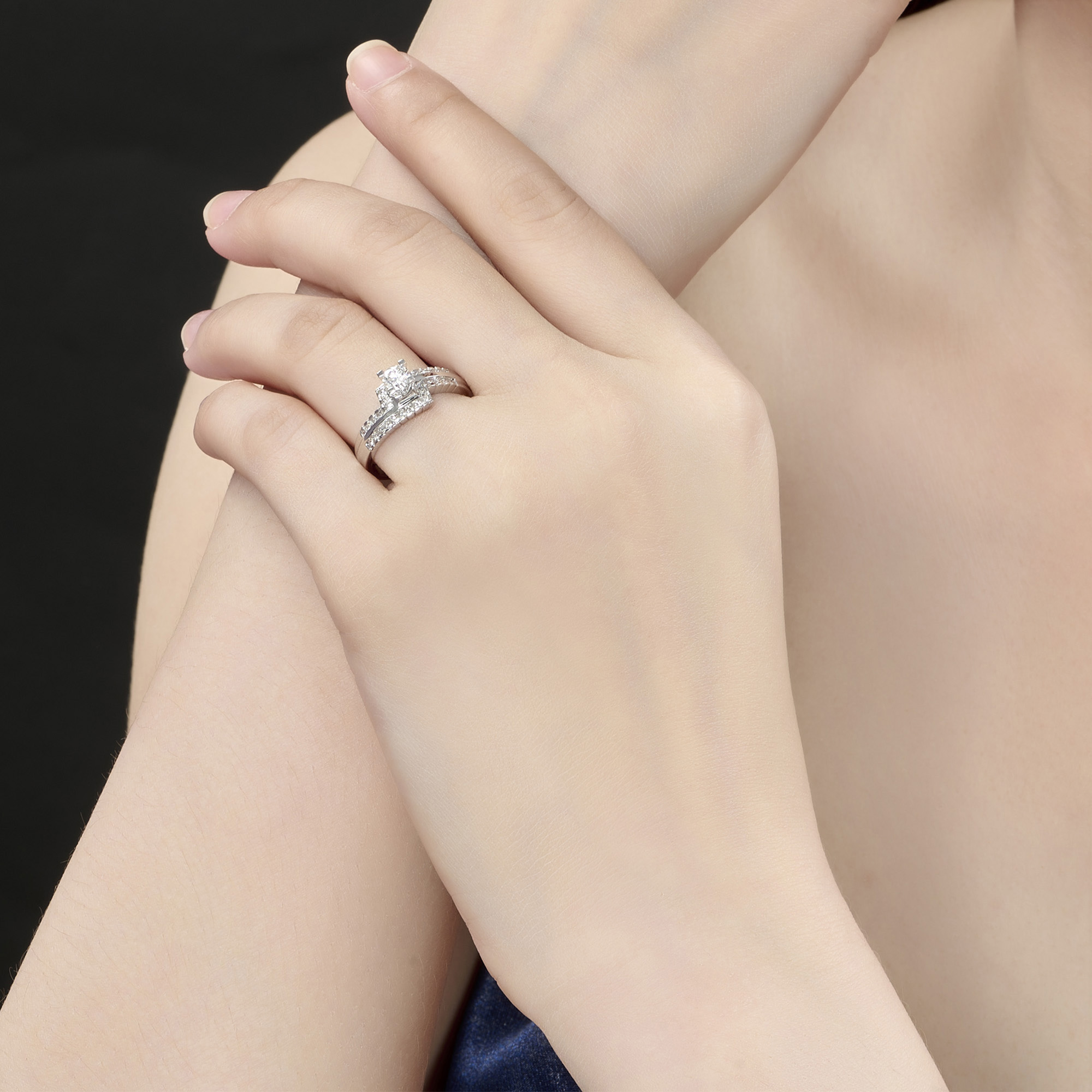 Nhẫn Kim cương Vàng 18K